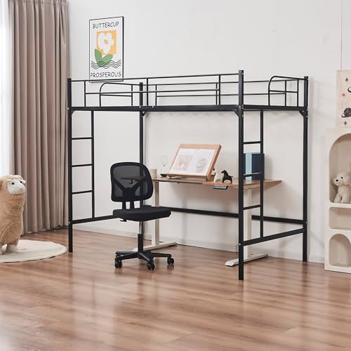 wanan Loft Bed Twin Size, Twin Loft Beds with FullLength