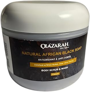 Exfoliante corporal de jabón negro africano n...