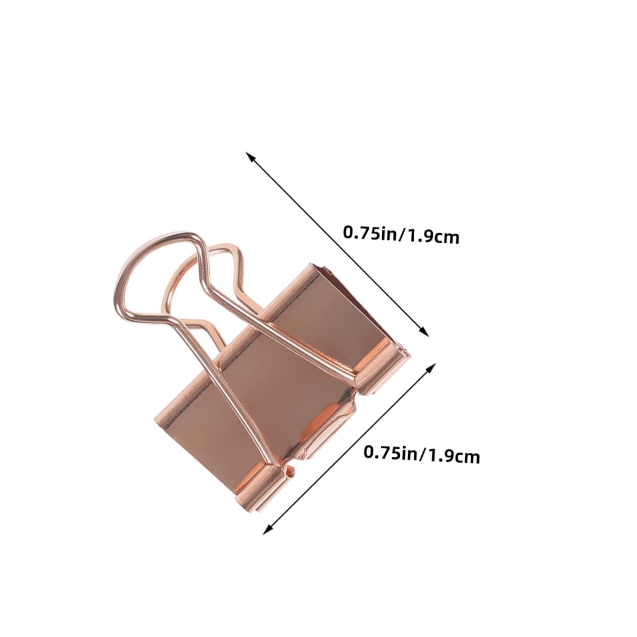 Housoutil 100pezzi Fermagli in Metallo Oro Rosa per Raccoglitori Clip per Documenti Organizzazione di Ricevute e Quaderni Design Compatto e Resistente