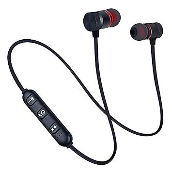 Wireless Earphones Headphones for Xiaomi Mi A3 Original Sports Bluetooth Wireless Earphone with Deep Bass and Neckband Hands-Free Calling inbuilt Mic Headphones with Long Battery Life and Flexible Headset (SMR-3, Black)