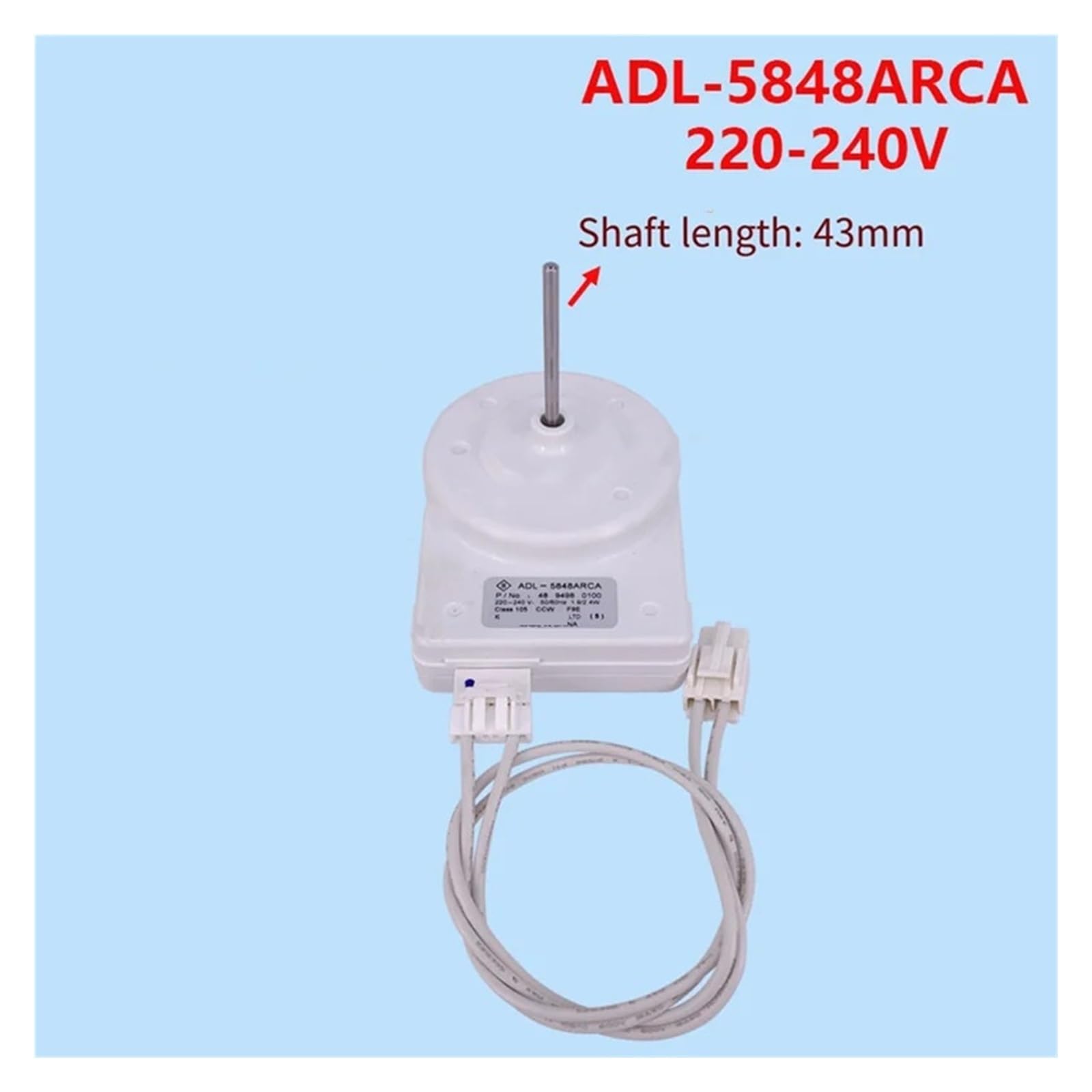 Kühlschrank-Lüftermotor AC220-240V kompatibel mit Beko 48 9498 0100