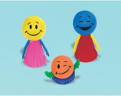 Amscan 397831 Smiley Pop-Up - 18 Pcs., Multicolor - 3 1/4" x 1 1/2"