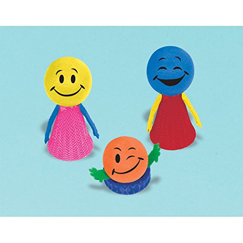 Amscan 397831 Smiley Pop-Up - 18 Pcs., Multicolor - 3 1/4" x 1 1/2"