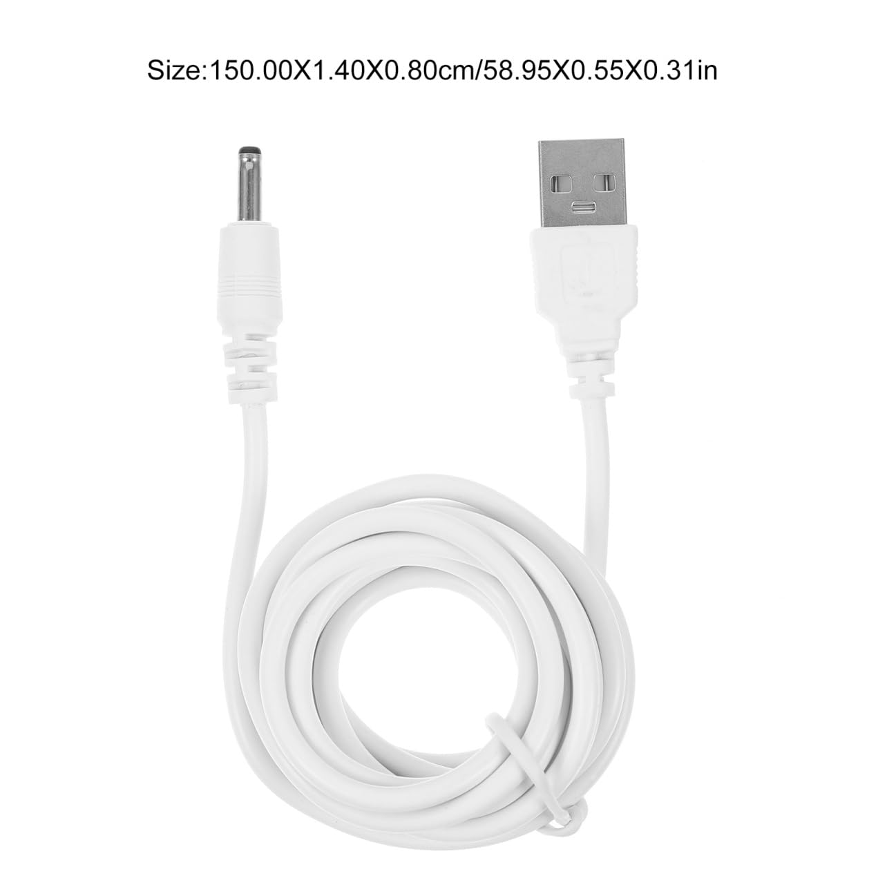 ULTECHNOVO 2pcs USB to Dc Charging Cable USB Dc Charger Cord for Table Lamps Small Fans Tablets Compatibility Flexible and Portable Power Cable for image 2