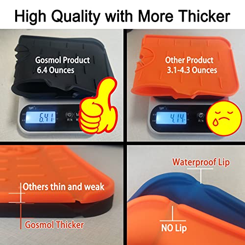 Kitchen Faucet Sink Splash Guard, Silicone Faucet Water Catcher Mat – Sink Draining Pad Behind Faucet, Grey Rubber Drying Mat For Kitchen & Bathroom Countertop Protect #TOP1