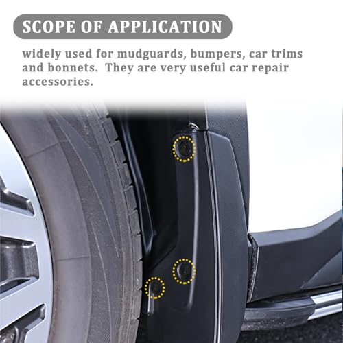 Image of 100PCS Car Clips Fasten Undertray Engine Splash Shield Guard Bumper Clips,Include U Clip,Screw Clips Metal Fasteners,Bolts Car Retainer Clips,Universal Automotive Push Fasteners Kit