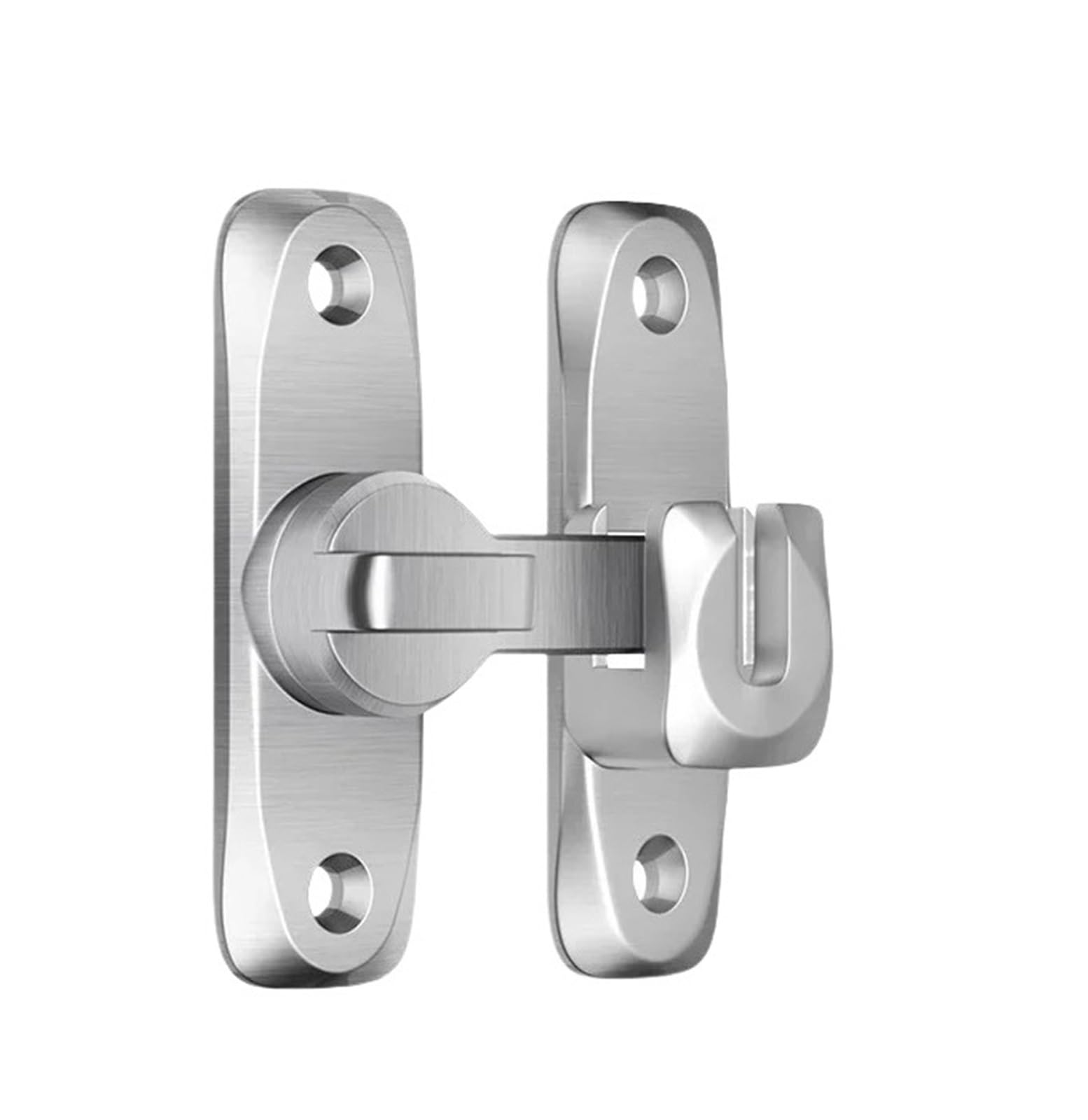 Dqzrtueca Silver Sliding Barn Door Latch 90 180 Degree Flip Up Lock Multicolor For Cabinets Bathroom