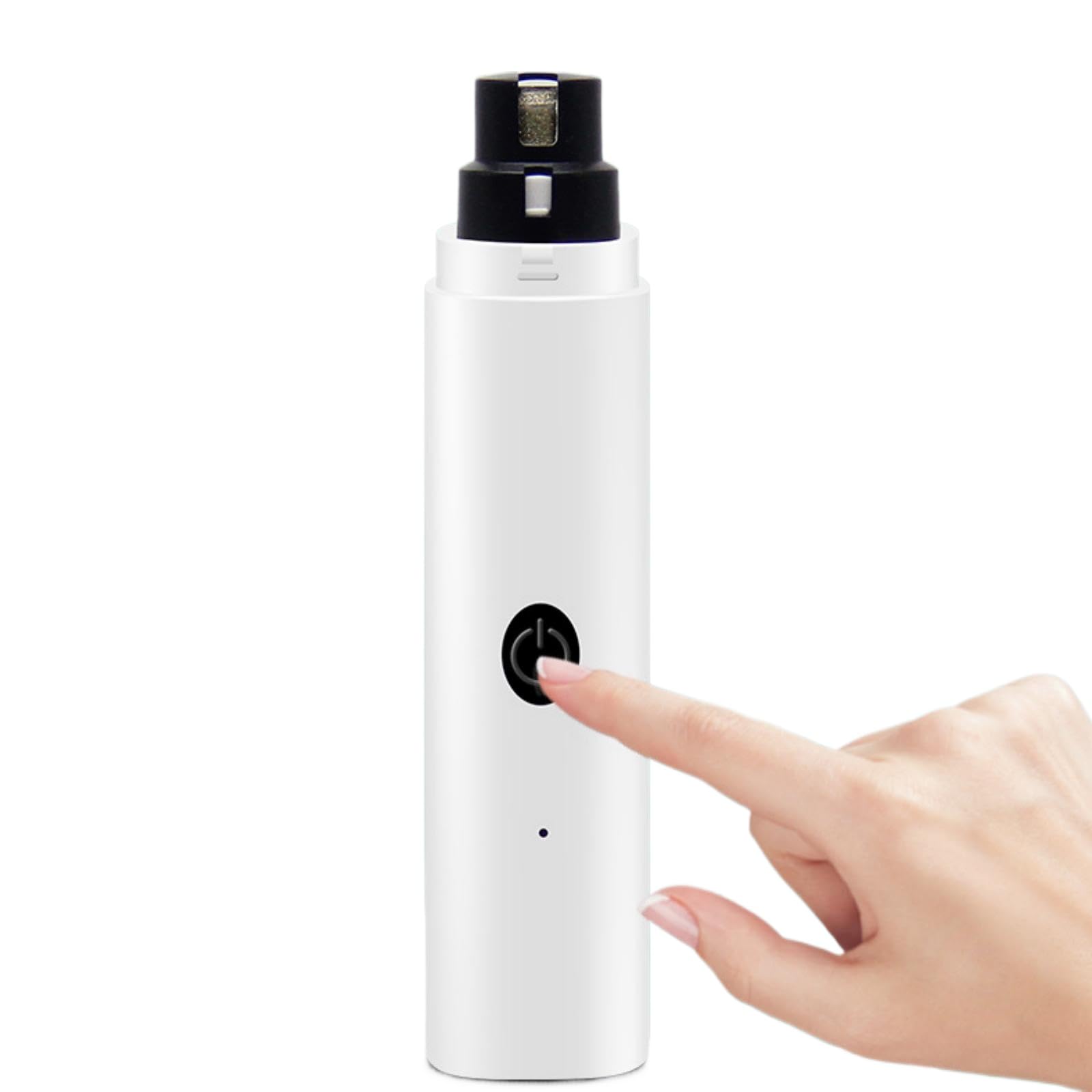WZADXMC Quiet Rechargeable Pet Nail Grinder - Dog Nail Clippers and Grinder - with LED Lights and Quick Sensor, Diamond-Tip Dust Collector, Suitable for Large Dogs, Small Cats, and Rabbits (White) - image 6
