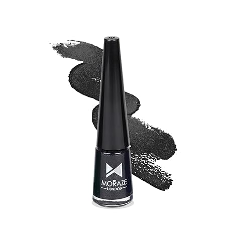 Moraze Slay All Day Eyeliner with Intense Matte Finish Long Lasting Water Resistant - Smudge Proof, Quick Drying, Transfer Proof Eye Makeup for 24 hrs, 3.5 ml Black