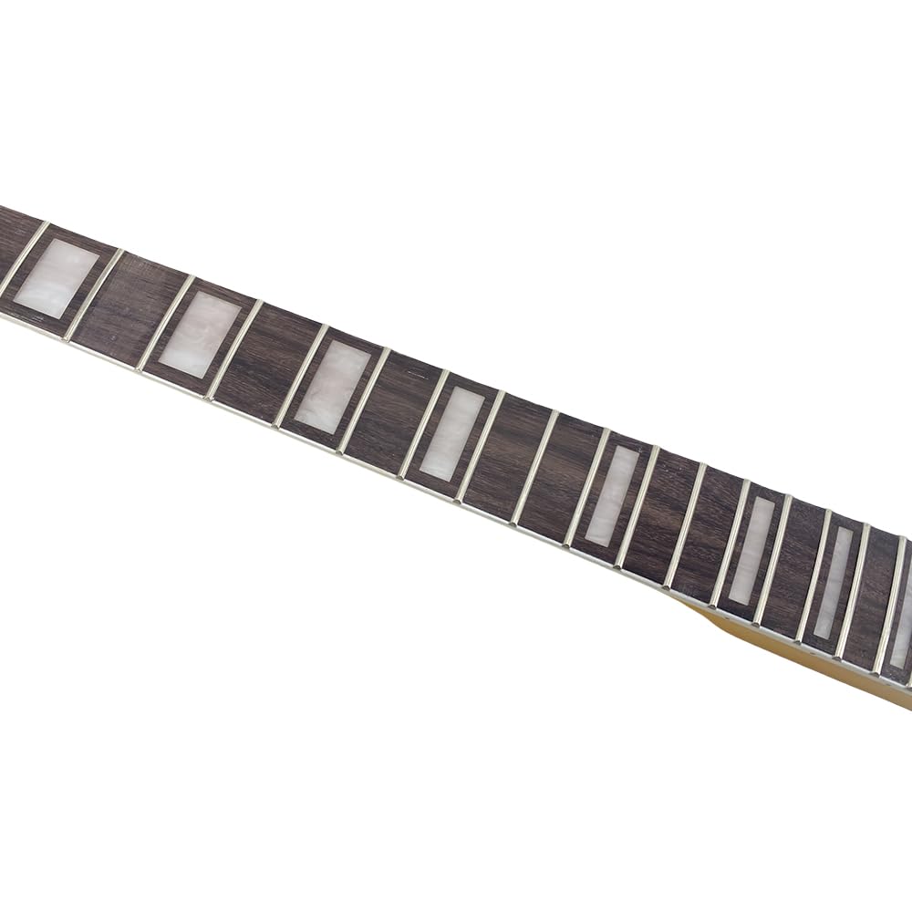 Manche Guitare Électrique Yinfente - 22 Frettes, Échelle 64,8 Cm, Érable, Tête Pagaie - Pour LP/ST