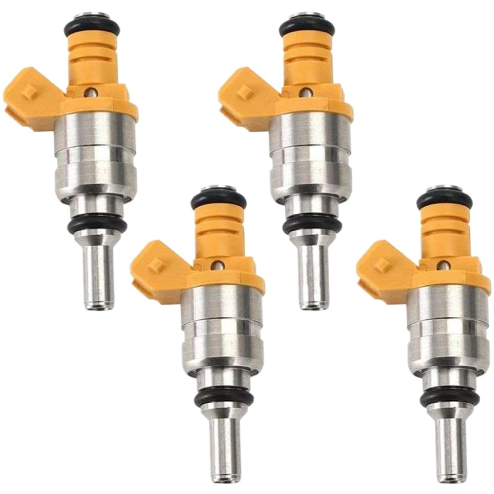 Jwbszczks Onecolor Fuel Injector Nozzle Set Compatible With Rio 1.6L 1.5L 2001–2005 Replacement For 0K30e13250 0K30e-13250