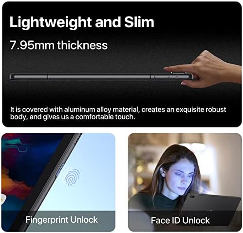 UMIDIGI 10.4 inch Tablet, A11 Tab 8000 mAh Battery, 4G+128GB(Expansion 1TB), Dual 4G SIM Tablet, 2K HD+Screen PC, Android 11 Slim Tablets,Octa-Core Processor,16MP+8MP Camera, Face Fingerprint Unlock