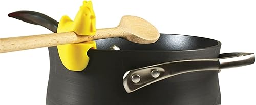 Vista 19 de Fox Run Brands sostenedor de cuchara con gallo, Chanchito, Rosado