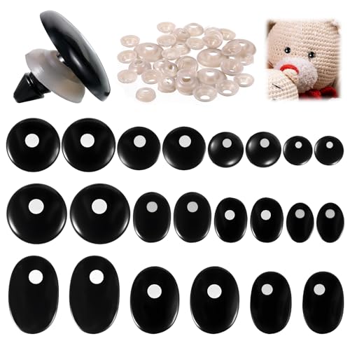110 PCS Plastic Safety Eyes for Amigurumi 11...