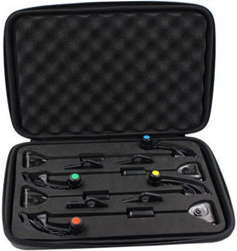 Fishing Set LED Illuminated Bite Indicator Digital Metal Alarm Fishing Accessories Set for Carp Black Sport Outdoor Use