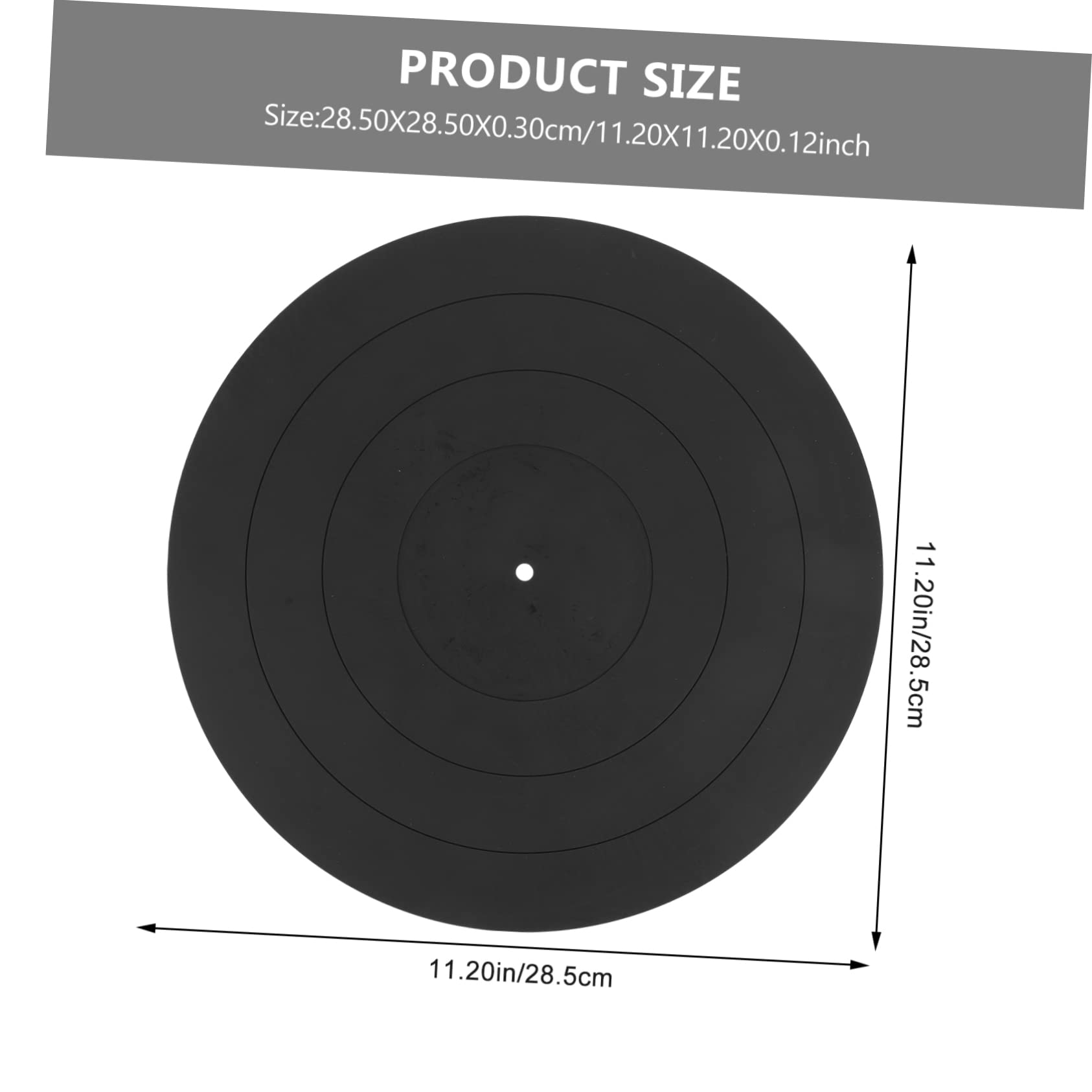 VILLCASE 1Pc Vinyl Record Pad Static Turntable Mat for Improved Friction and Protection for Record Players Durable and Practical Home Disc Mat