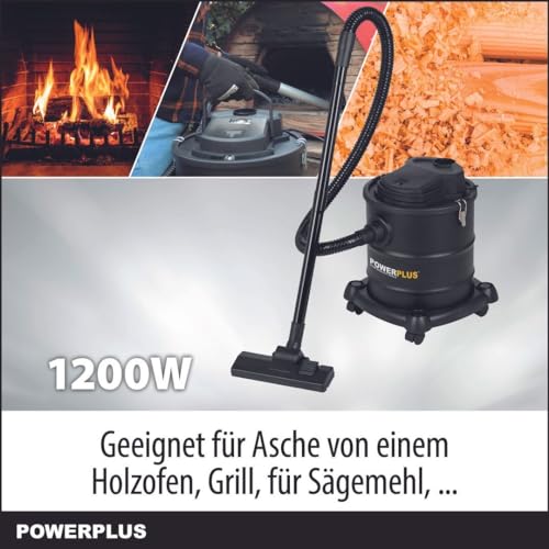 Varo Powerplus POWX308-1 - Aspirador eléctrico para Cenizas (200 W, para Chimenea, Horno, depósito de 20 L, máx. 60°) - imagen 2