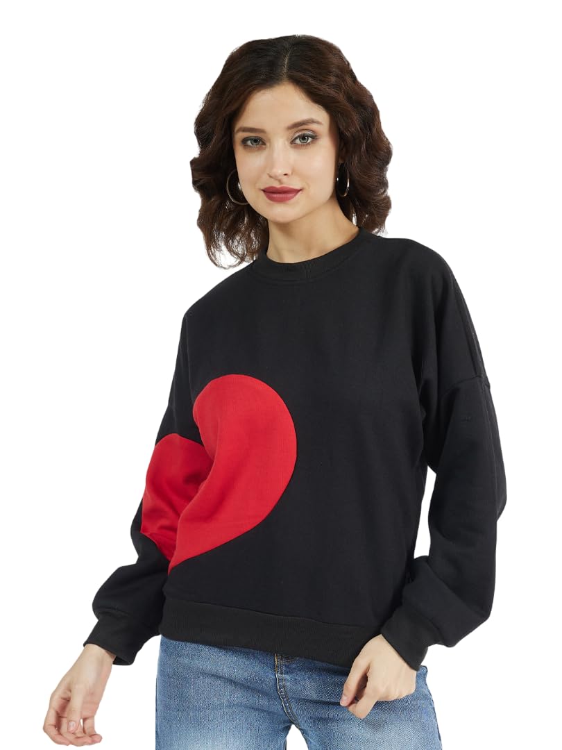 athena lifestyle Women and Girls Cotton Regular Long Sleeves Colourblocked Round Neck Ribbed Knitted Casual Sweatshirt-picture-25