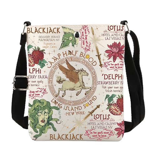 POFULL Fantasy Book Lover Crossbody Bag Reader Gift Bookish Gift