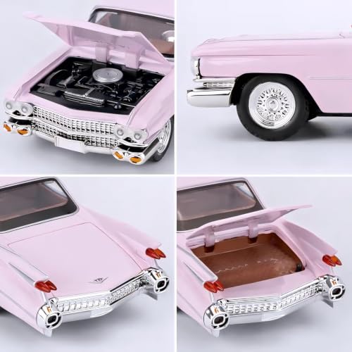 Image of Sky Tech Cadillac Eldorado Vintage Car 1:32 Scale Model Exclusive Alloy Metal car Pull Back Die-cast Metal Toy with Openable Doors Light Music Best Gifts Toys Kids【Colors as Per Stock】