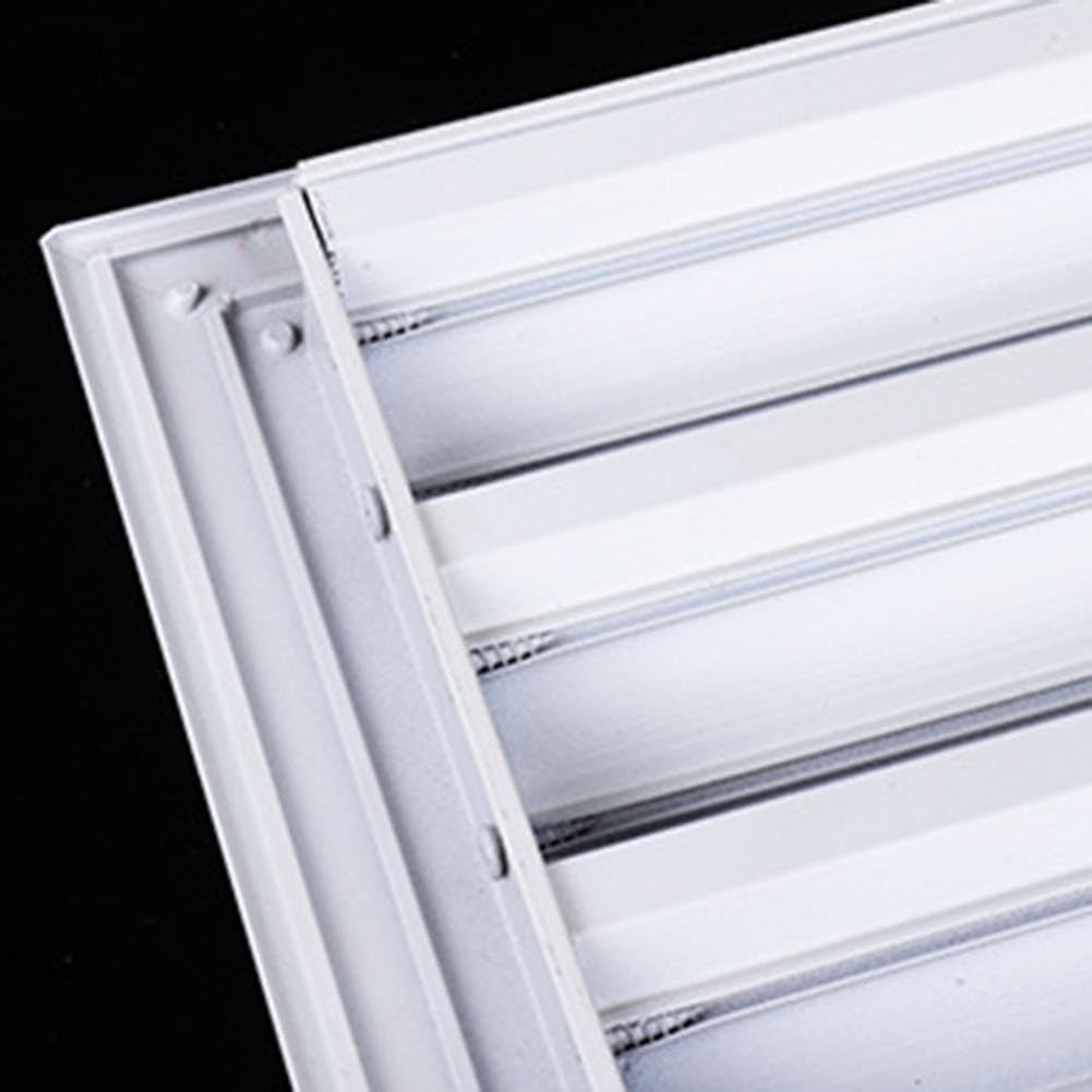 Rejilla de ventilación galvanizada de hierro y aluminio para diversos entornos (300 x 300 mm)