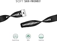 Vista 7 de Compatible con Garmin Forerunner 35 Watch, correa de silicona de repuesto para Garmin Forerunner 35/Forerunner 30 Smartwatch