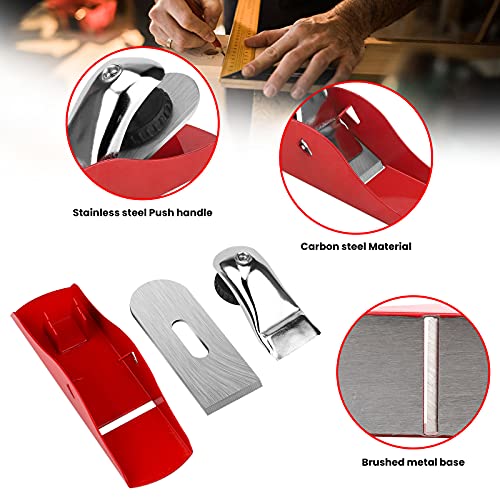 Handhobel Holzhobel,Holzbearbeitung Flugzeug,Metall Handhobel Einstellbare Blockhobel für Holz Handwerk Verarbeitung, Schnitzen, Trimmen Projekte,Tischler DIY Modellbau