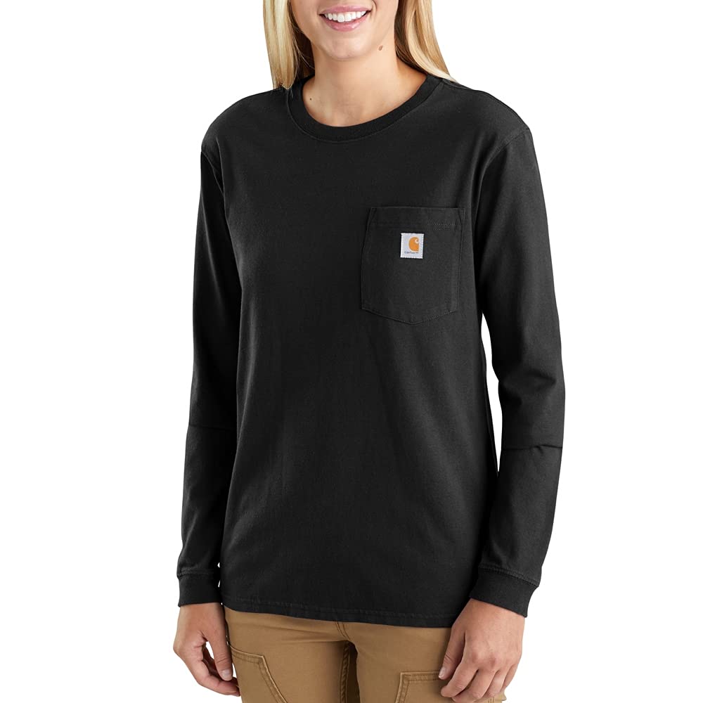 Carhartt Women's 103244 Women's WK126 Workwear Pocket Long Sleeve T-Shirt
