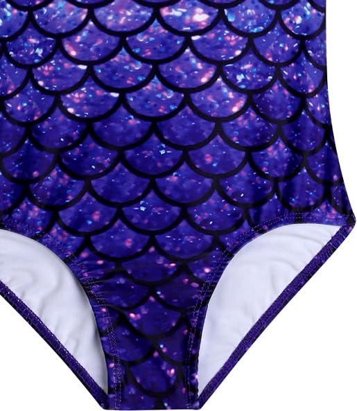 Girls Swimsuit One Piece Bathing Suit with Adjustable Straps Cute Little Kids Swimming Suits Beach Swimwear 4T-123