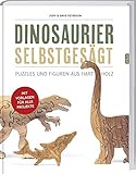  Dinosaurier selbst gesägt: Puzzles und Figuren aus Hartholz.