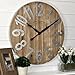 FirsTime & Co. Slat Wood Wall Clock, 22.5