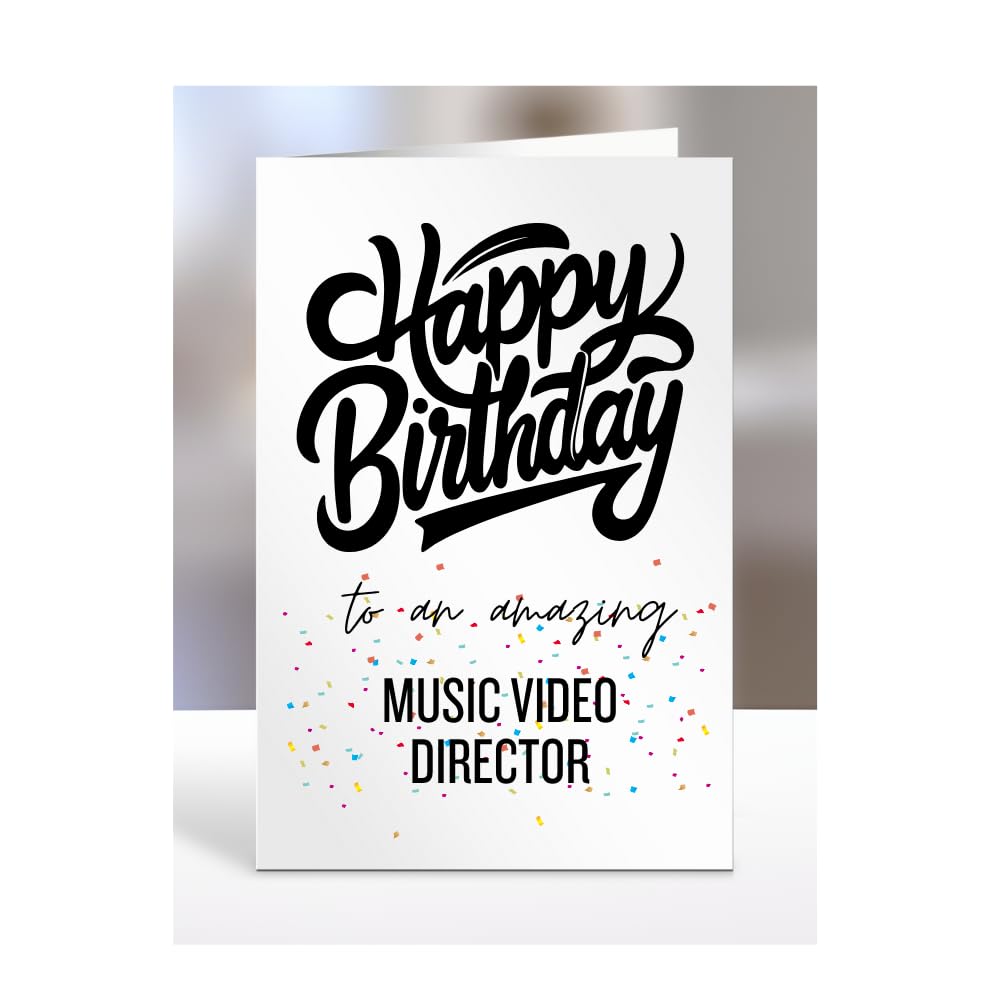 Card for music video director, Happy Birthday Gifts for Men or Women, Him, Her, Presents for Christmas, Appreciation, To an amazing, A5-169_131 โ image 1