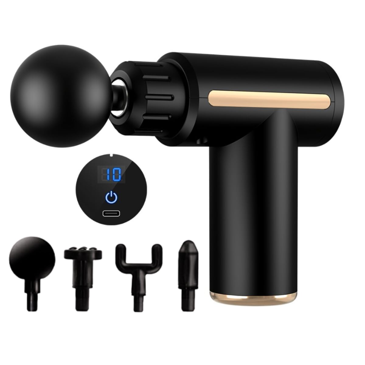 Massageador Elétrico Profissional Pistola De Massagem Muscular Fisioterapia Miofascial Modeladora Compacto Portatíl Sem Fio