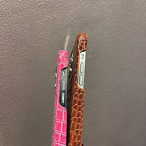 Coque rigide crocodile 3D brillant pour iPhone 11 et iPhone 12
