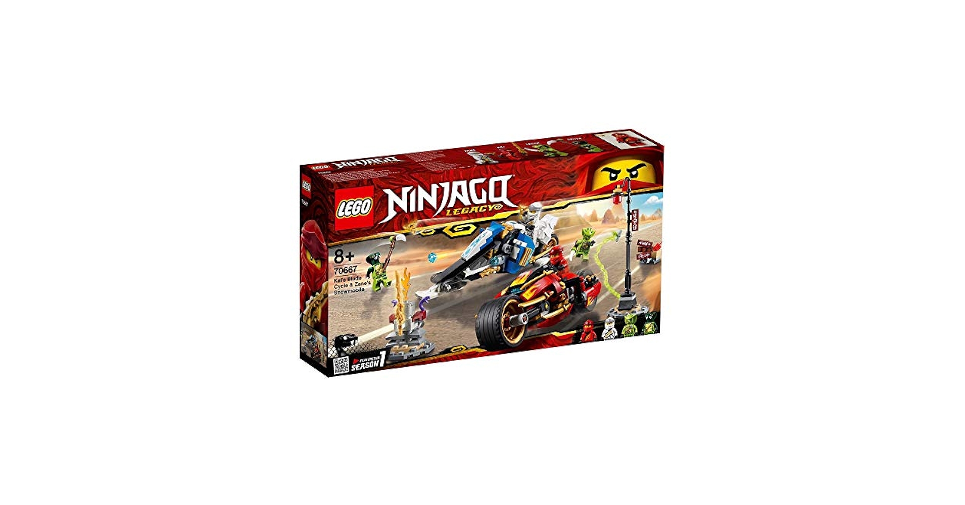 Amazon.com: LEGO NINJAGO Legacy Kai's Blade Cycle & Zane's