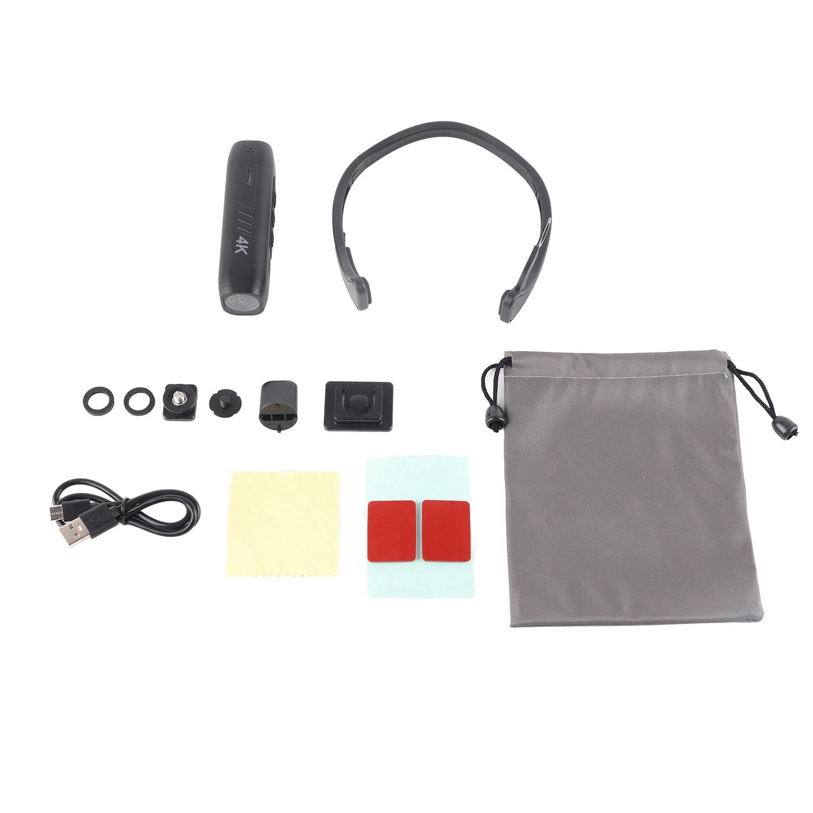 KIMISS Head - Videocamera indossabile, AS05 4K, multifunzione, WiFi, vivavoce, anti vibrazione, elettronica, registrazione, per passeggiate, ciclismo, tempo libero, sport