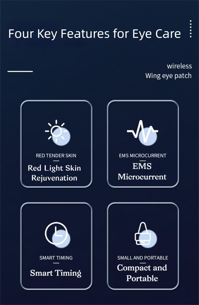 Eye Pods Red Light Therapy Eye Massager, Newtiful Eye Pods, Eyepods for Under Eye Bags, Reduce Puffiness and Dark Circles, Portable Device with Gel (1 PC Eye Pods with 1* Eye Cream)