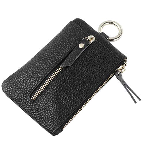 NICEXMAS Couro Moeda Bolsa Bolsa Zíper Carteira Porta-Chaves Porta-Cartões Porta-Cartões Carteira Po