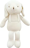 JOHN N TREE Organic Super Soft Hello! Puppy Attachment Doll - 12.5" Organic Cotton Plush Pillow Buddy for Babies