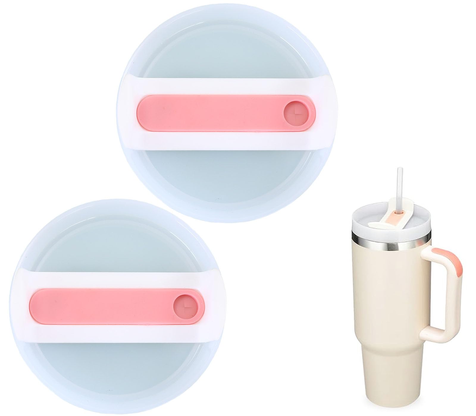 YBB Lot De 12 Couvercles De Rechange Pour Gobelet Fin De 591 Ml, Multicolore, Anti-déversement