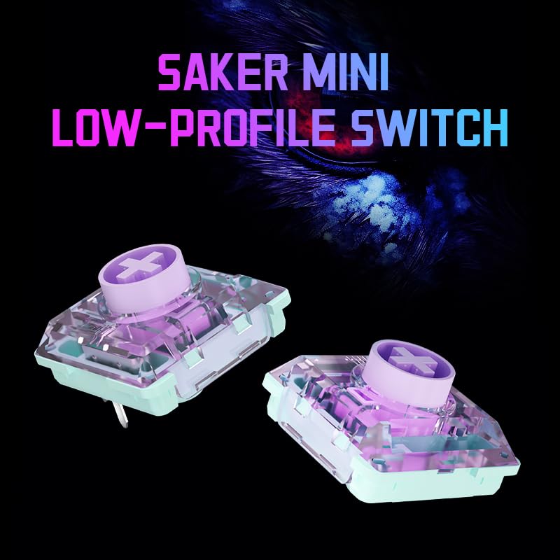 Kailh Saker Mini Low-Profile Switch Ultra-Short Total Travel Quick Acuation Mechanical Keyboard Switch (30)