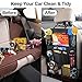 JUCAINHI Car Storage Organizer 2 PCS,Car Backseat Organizer for Kids Durable Waterproof Oxford Fabric with Touchable Tablet Holder 8 Mesh Pockets and 2 Pockets for Snacks Toys,Car Travel Accessories