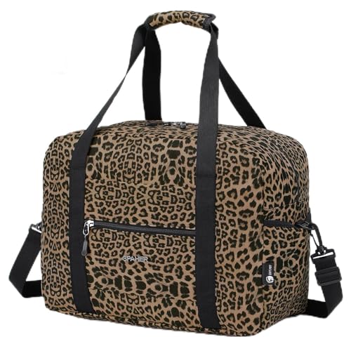 SPAHER Sac de Voyage Pliable Cabine Avion Bagage Cabine 40x30x20 Wizzair Vueling Volotea Bagage a Main Sac Weekend Maternité Piscine Femme Homme Sac de Sport Imperméable 25L Bagage Portable