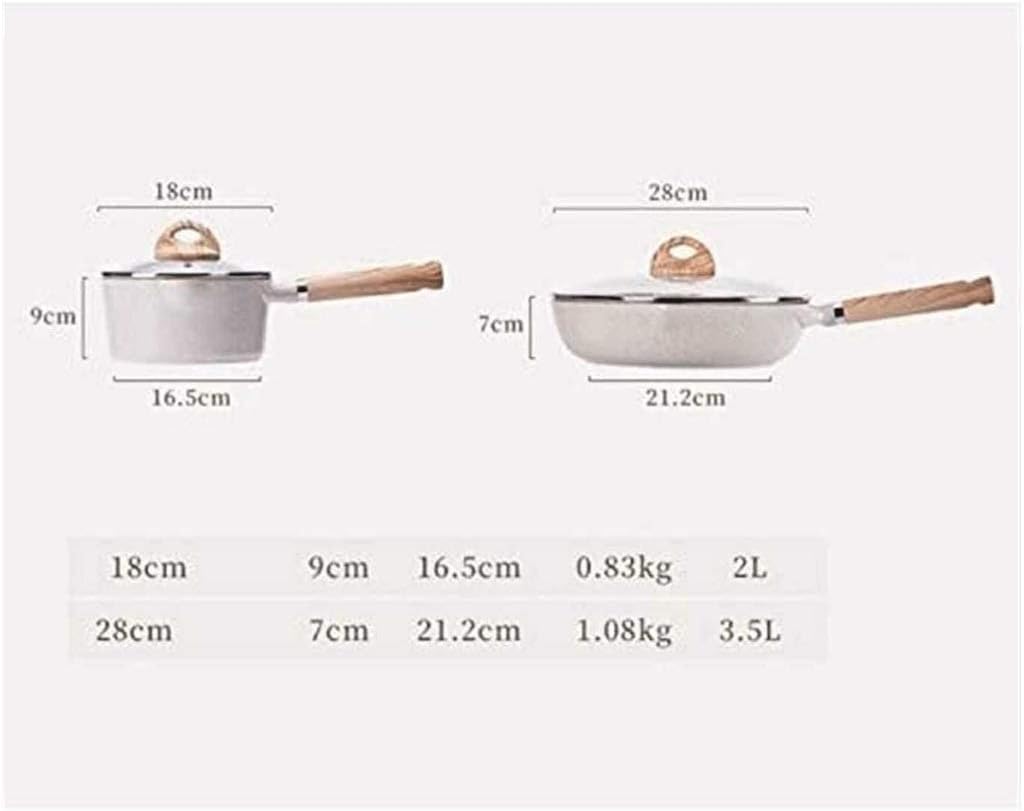 Cookware Set Non Stick Pan Frying Pan Wok Milk Pot Induction Cooker Pot Hotpot Kitchen Cooking Pot Set