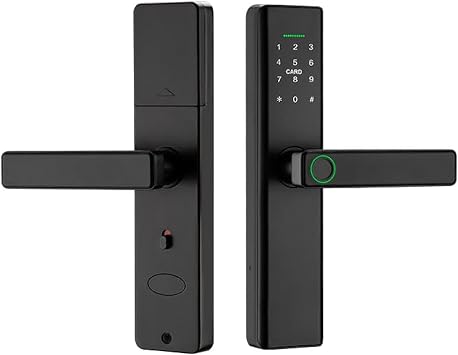 Smart Lock Fingerprint Door Lock with Touch Screen Password Electronic Locks, No APP Control