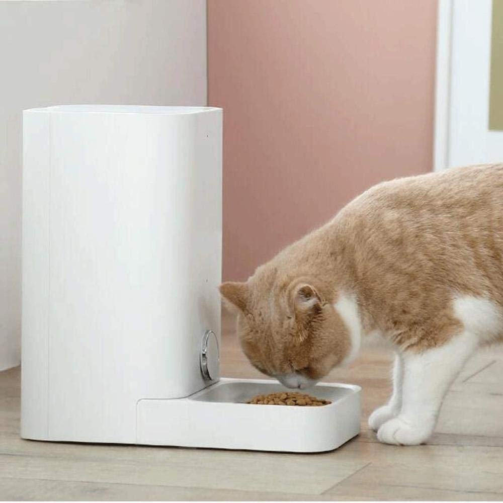 2.8L WiFi Cani Gatti Dispenser di Alimenti Alimentatore Automatico di Animali Domestici con funzioni Controllo Tempo porzione Display LCD programmabile Registrazione vocale
