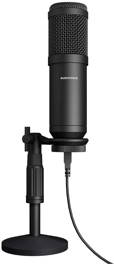 USB Computer Microphone, SUDOTACK Condenser PC Mic kit for Streaming, Recording, Podcasting, Gaming, YouTube, Skype, Zoom, Twitch, Compatible with Laptop Desktop Windows macOS (ST-850)