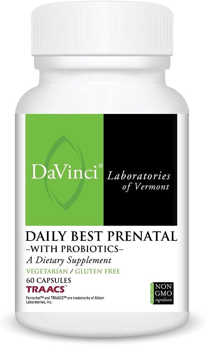 Davinci Labs Daily Best Prenatal with Probiotics - 60 Capsules