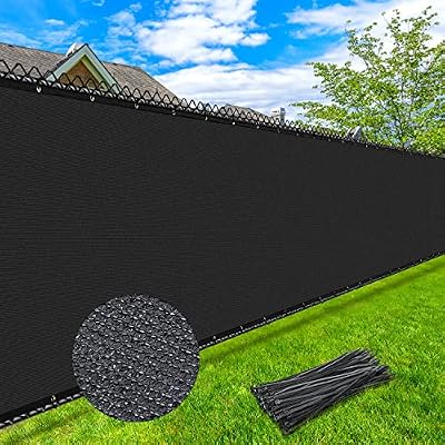 Keten 6X50FT Privacy Screen Fence, 170 GSM Heavy Duty Fencing Shade Cover with Brass Grommets, 90% Blockage Fence for Pool Garden Yard Backyard