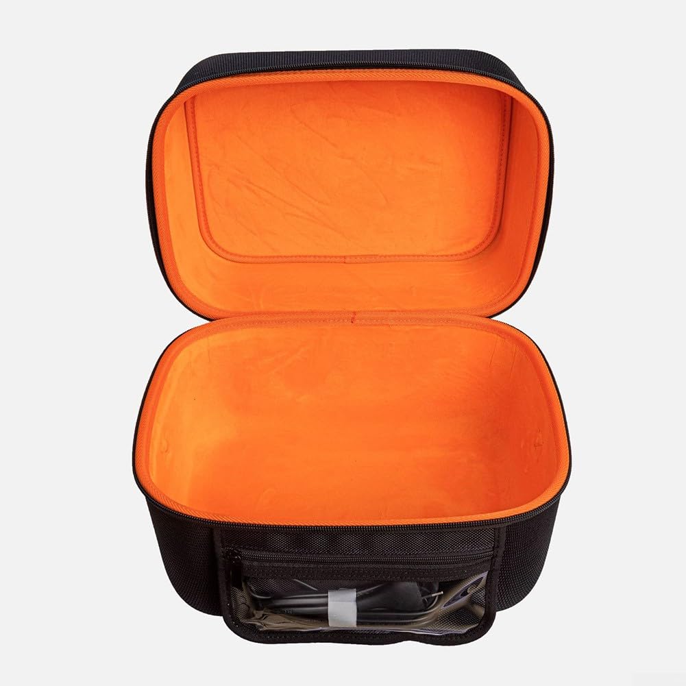Bolsa de almacenamiento de EVA para monitores de presión arterial, funda rígida protectora de 360° con correa para el hombro, caja de transporte de viaje a prueba de polvo para uso doméstico